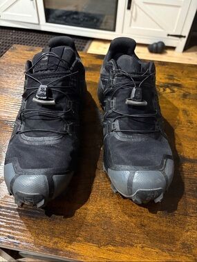 Salomon Black and Gray Trail Running Shoes